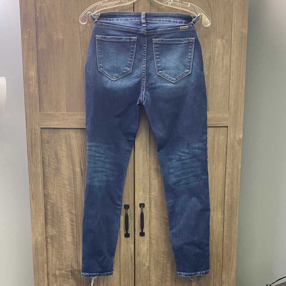 Kancan Signature Distressed Blue Jeans Mid-rise Ankle Skinny Women’s Size 26 - Picture 7 of 14